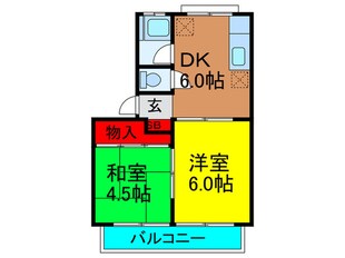 チェリーハイツ香里の物件間取画像